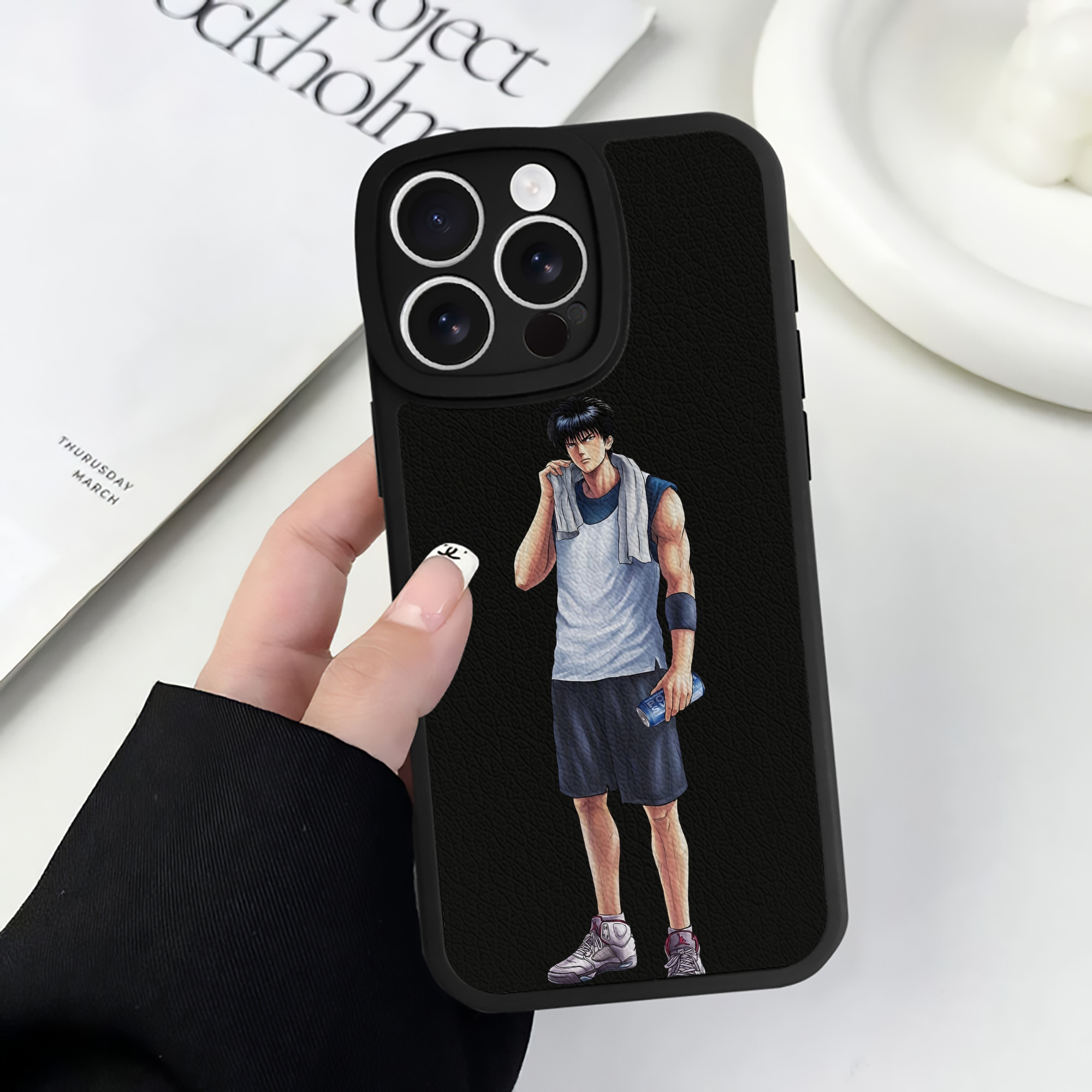 （画像用） SLAM DUNK／スラムダンク 【iPhone 16シリーズ対応】シリコンスマホケース（レザー調） 材質：シリコン